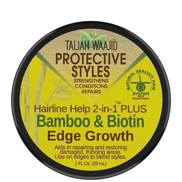 Taliah Waajid Protective Styles Hairline Help 2-in-1 Plus Bamboo & Biotin Edge Growth 1oz 1 Taliah Waajid Protective Styles Hairline Help 2-in-1 Plus Bamboo & Biotin Edge Growth 1oz