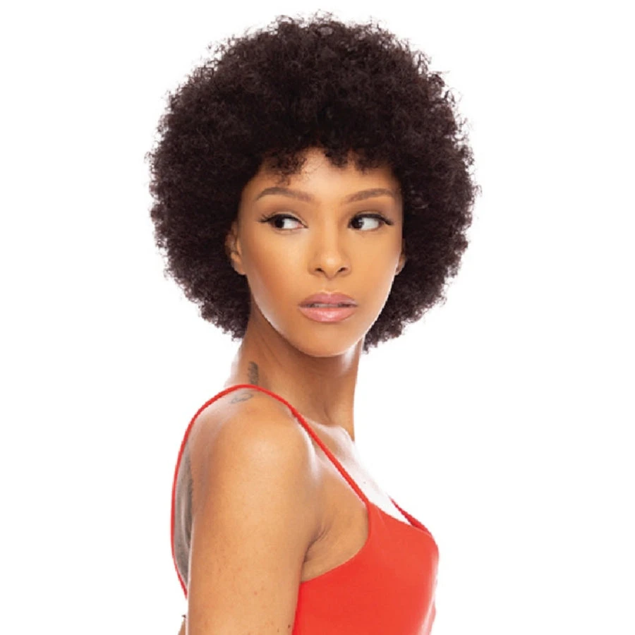 The Wig Black Pink Pure Virgin Remy Human Hair Wig - HHBW AFRO 1 The Wig Black Pink Pure Virgin Remy Human Hair Wig - HHBW AFRO