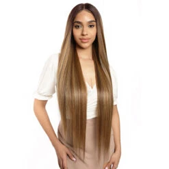 The Wig Human Hair Blend Glueless HD Lace Wig - LH 13X6 ST34