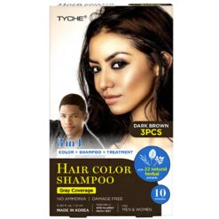 Tyche 3 In 1 Hair Color Shampoo 0.40oz X 3pcs 6 Tyche 3 In 1 Hair Color Shampoo 0.40oz X 3pcs -Wigs Online Shop tyche 3 in 1 hair color shampoo 0 40oz x 3pcs 2