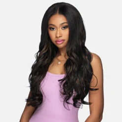 Vivica A Fox Human Hair Blend V Part Wig - V CHARM